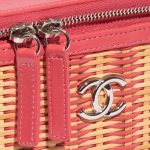 Chanel Vanity Medium Calf / Wicker Pink Beige, Pink Closing System | Sell your designer bag on Saclab.com