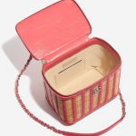 Pre-owned Chanel bag Vanity Medium Calf / Wicker Pink Beige, Pink Inside | Sell your designer bag on Saclab.com