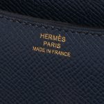 Pre-owned Hermès bag Constance 18 Epsom Blue Indigo Blue Logo | Sell your designer bag on Saclab.com