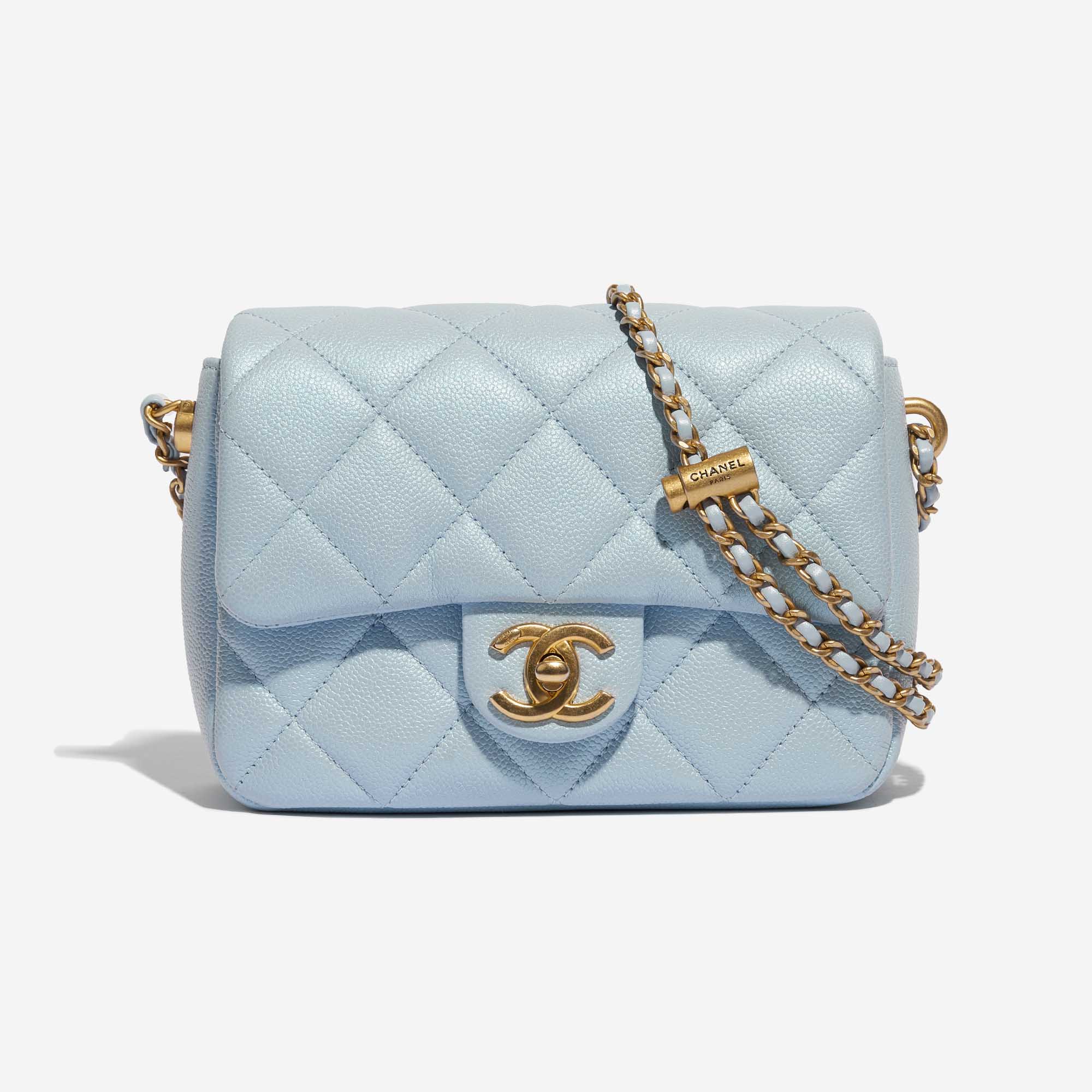 blue chanel crossbody handbag