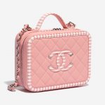 Chanel Vanity Large Caviar Rose / White White, Rose Side Front | Sell your designer bag on Saclab.com