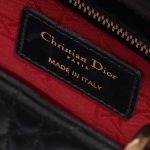 Pre-owned Dior bag Lady Small Lamb Black Black Logo | Sell your designer bag on Saclab.com