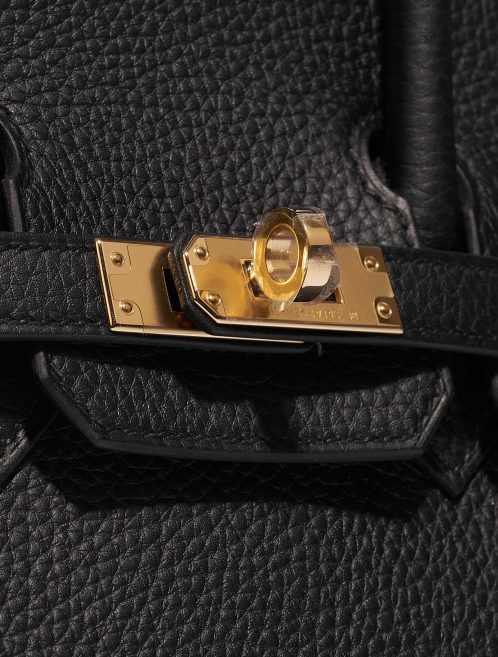 Pre-owned Hermès bag Birkin 25 Togo Black Black Closing System | Sell your designer bag on Saclab.com