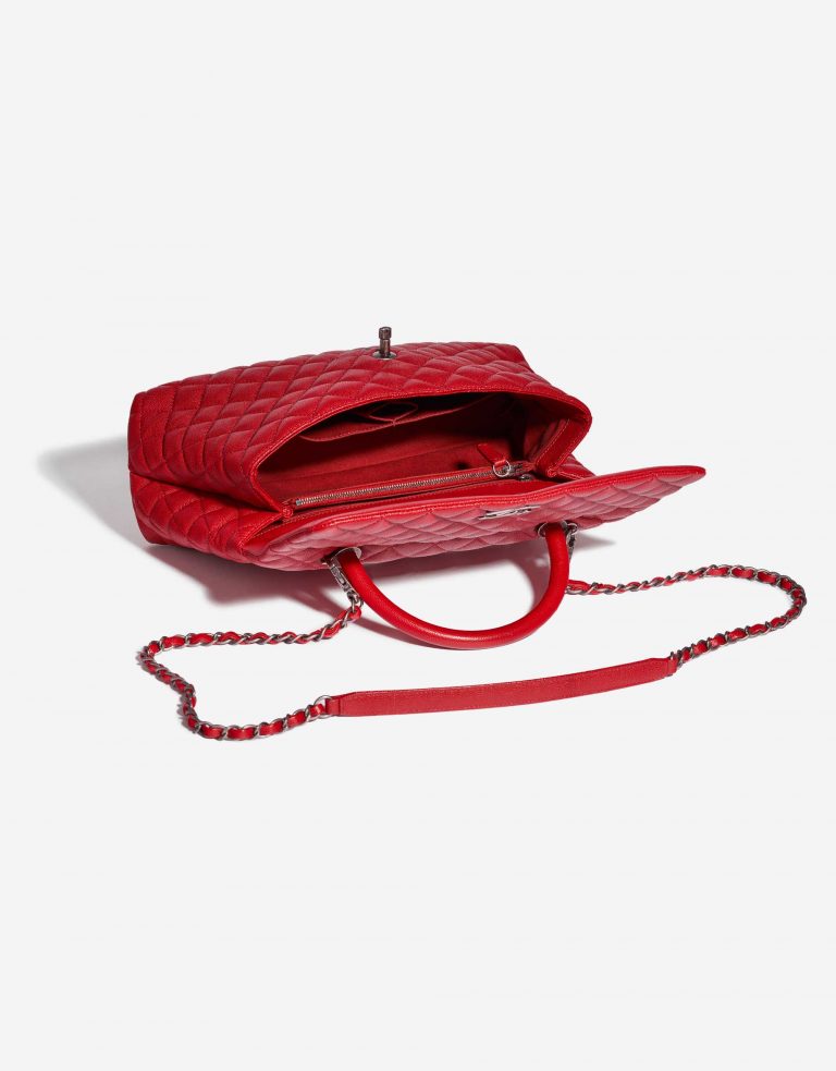 Pre-owned Chanel Tasche Timeless Handle Large Caviar-Leder Red Red Inside | Verkaufen Sie Ihre Designer-Tasche auf Saclab.com