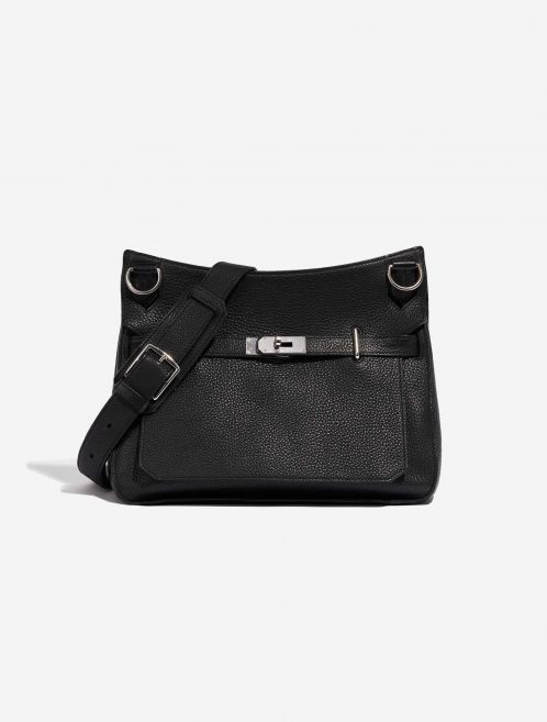 Pre-owned Hermès bag Jypsière 34 Clemence Black Black Front | Sell your designer bag on Saclab.com