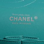 Pre-owned Chanel bag Timeless Jumbo Lamb Green / Turquoise / Blue Blue, Multicolour Logo | Sell your designer bag on Saclab.com
