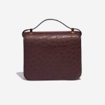 Pre-owned Hermès bag Constance 24 Ostrich Rouge Sellier Brown Back | Sell your designer bag on Saclab.com