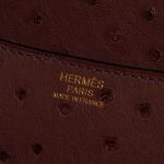 Pre-owned Hermès bag Constance 24 Ostrich Rouge Sellier Brown Logo | Sell your designer bag on Saclab.com
