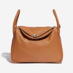 Hermès Lindy 30 Swift Gold Brown Front | Sell your designer bag on Saclab.com