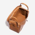 Hermès Lindy 30 Swift Gold Brown Inside | Sell your designer bag on Saclab.com