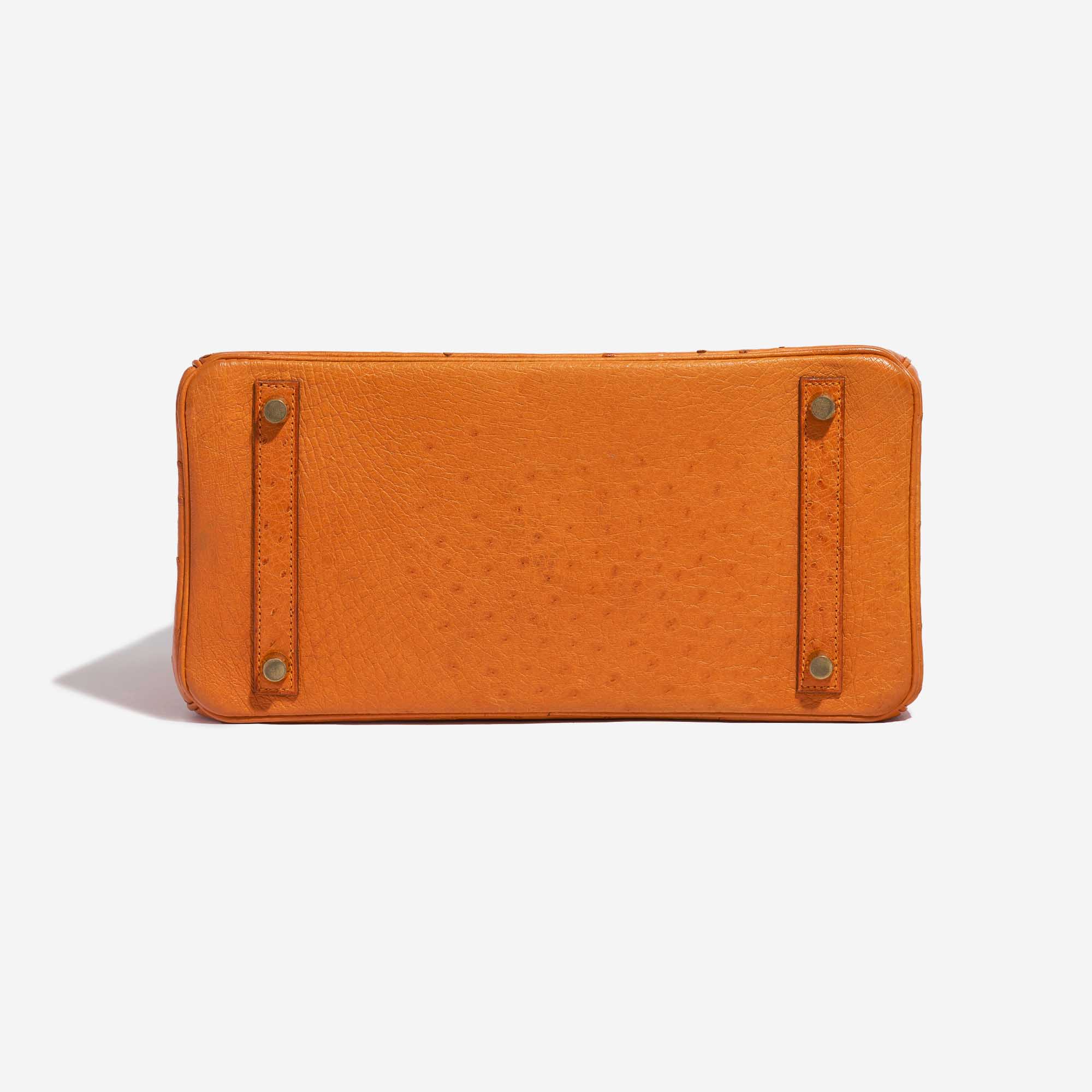 Birkin 30 ostrich handbag Hermès Orange in Ostrich - 23580065