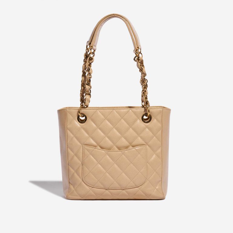 Sac Chanel d'occasion Shopping Tote PST Caviar Beige Beige Back | Vendre votre sac de créateur sur Saclab.com