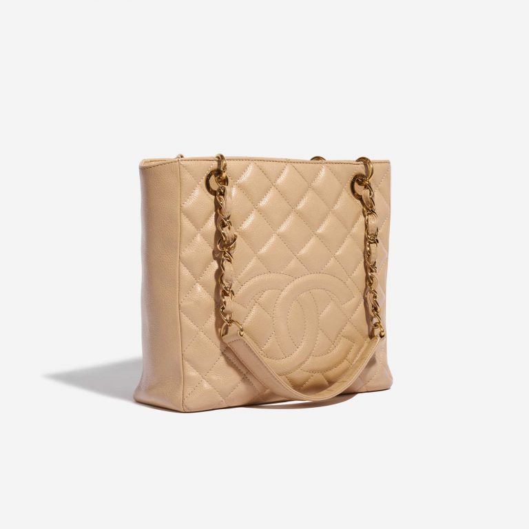 Sac Chanel d'occasion Shopping Tote PST Caviar Beige Beige Side Front | Vendez votre sac de créateur sur Saclab.com