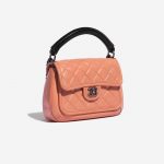 Pre-owned Chanel bag Timeless Handle Medium Lamb Beige Beige, Rose Side Front | Sell your designer bag on Saclab.com