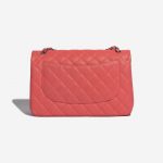 Pre-owned Chanel bag Timeless Jumbo Caviar Coral Pink Back | Sell your designer bag on Saclab.com
