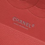 Pre-owned Chanel bag Timeless Jumbo Caviar Coral Pink Logo | Sell your designer bag on Saclab.com