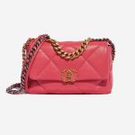 Chanel 19 Flap Bag Lamb Pink Pink Front | Sell your designer bag on Saclab.com