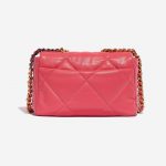 Pre-owned Chanel bag 19 Flap Bag Lamb Pink Pink Back | Sell your designer bag on Saclab.com