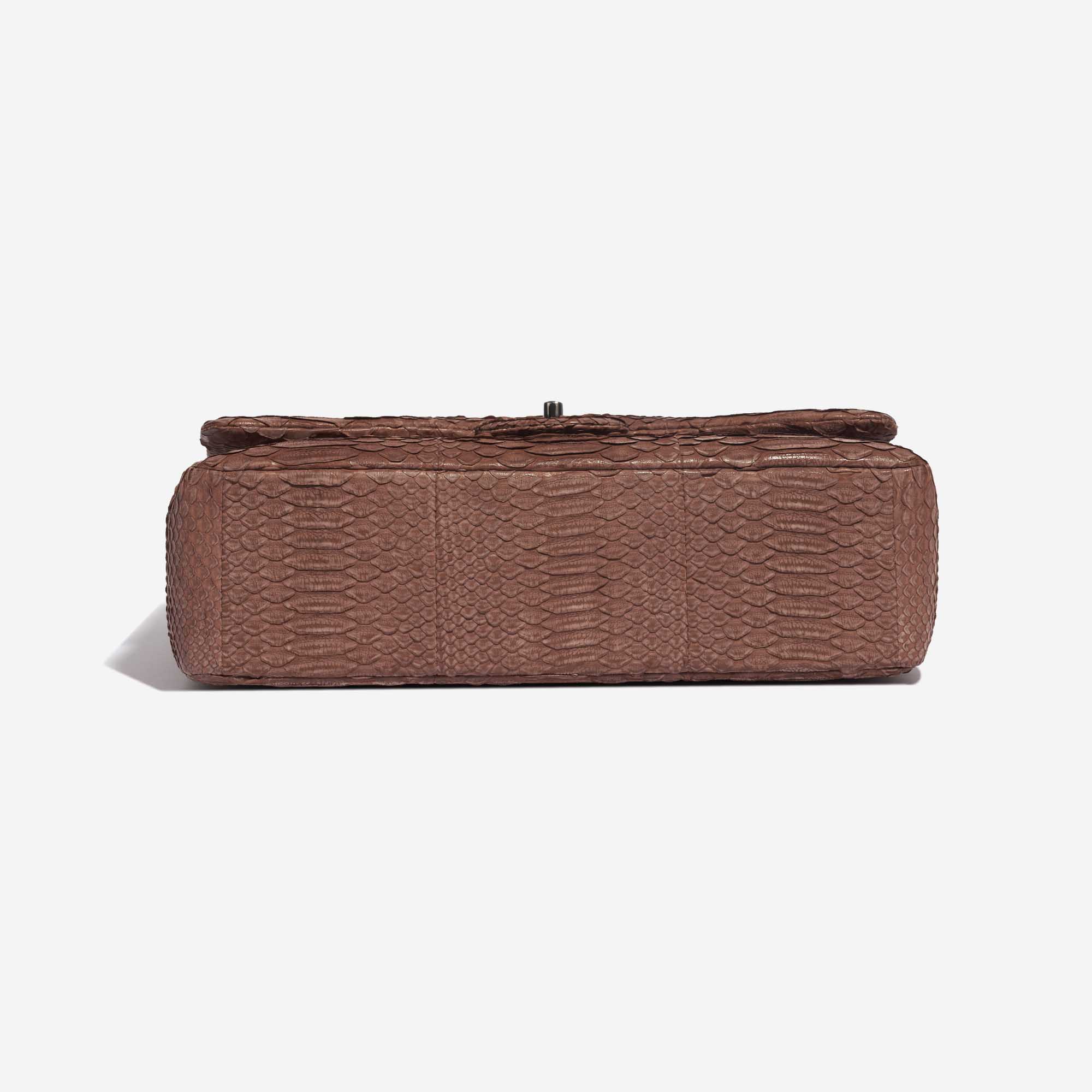 Pre-owned Chanel Tasche Timeless Maxi Python Brown Brown Bottom | Verkaufen Sie Ihre Designer-Tasche auf Saclab.com