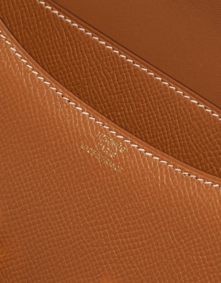 Pre-owned Hermès bag Constance 18 Gold Epsom Gold Logo | Sell your designer bag on Saclab.com