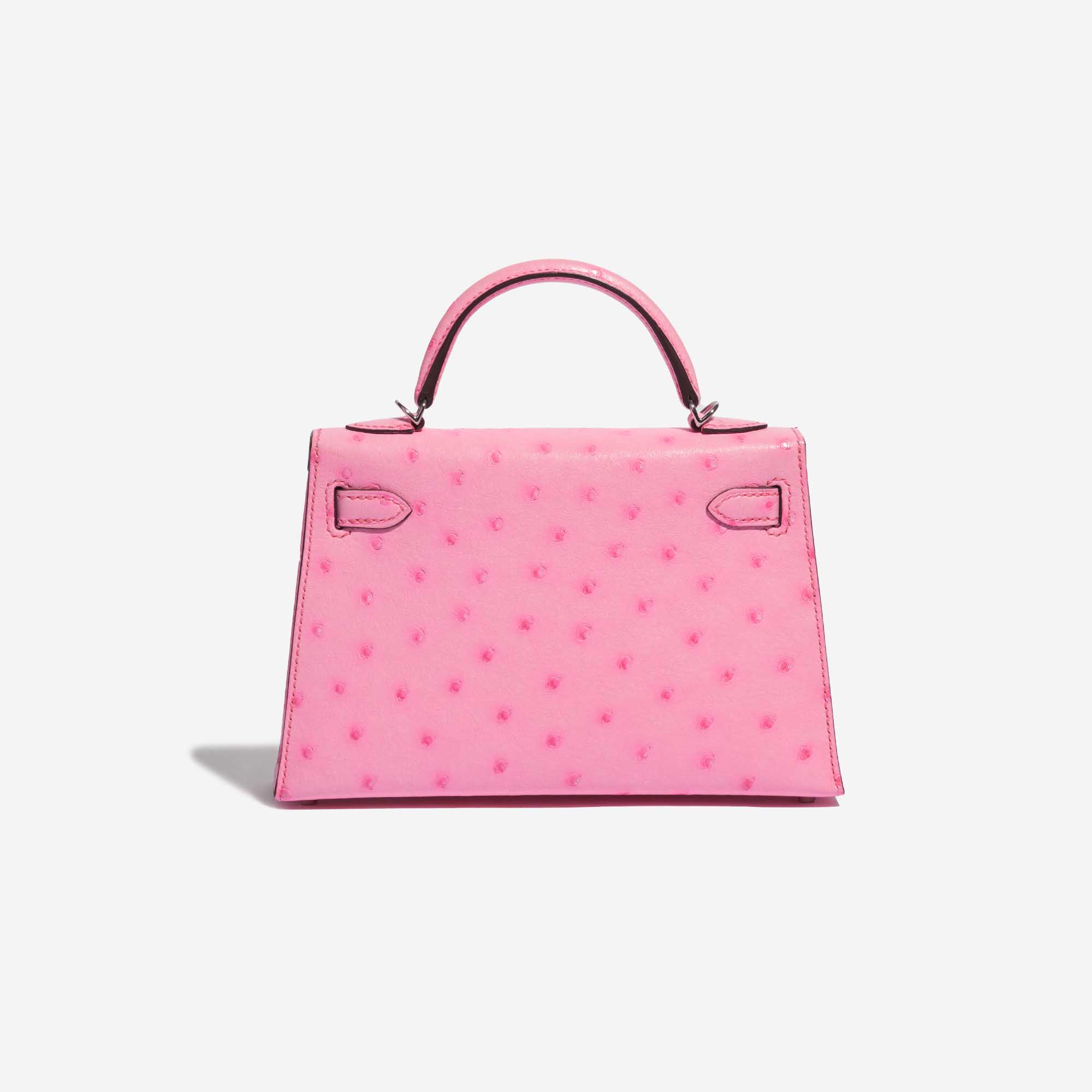 Sac Hermès d'occasion Hermes Kelly Mini 5P Bubblegum Ostrich Pink Back | Vendez votre sac de créateur sur Saclab.com