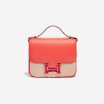 Pre-owned Hermès bag Constance 18 Epsom Rose Texas / Rouge de Coeur Red, Rose Front Velt | Sell your designer bag on Saclab.com