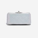 Chanel Timeless Square Mini Lamb Blue Iridescent Blue Bottom | Sell your designer bag on Saclab.com