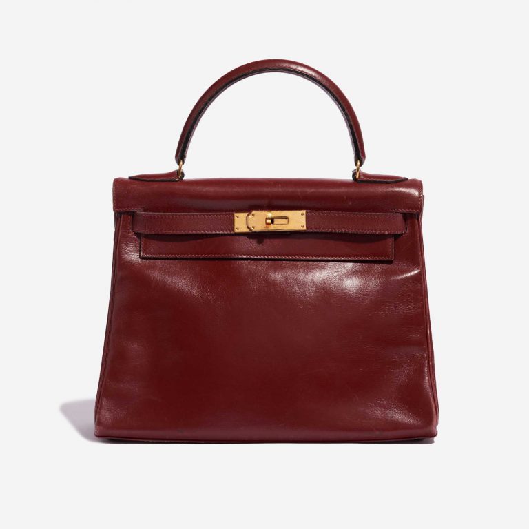 Pre-owned Hermès bag Kelly 28 Box Rouge H Red Front | Sell your designer bag on Saclab.com