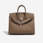 Pre-owned Hermès bag Birkin 25 Veau Madame Toundra Brown, Green, Grey Front Open | Sell your designer bag on Saclab.com