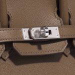 Pre-owned Hermès bag Birkin 25 Veau Madame Toundra Brown, Green, Grey Closing System | Sell your designer bag on Saclab.com