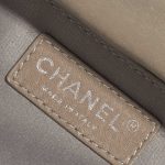 Pre-owned Chanel bag Timeless Medium Python Grey Grey Logo | Sell your designer bag on Saclab.com