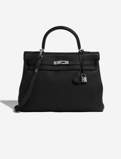 Sac Hermès d'occasion Kelly 35 HSS Togo Black Black Front | Vendez votre sac de créateur sur Saclab.com