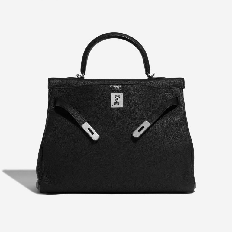 Pre-owned Hermès bag Kelly 35 HSS Togo Black Black Front Open | Sell your designer bag on Saclab.com