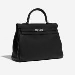 Pre-owned Hermès bag Kelly 35 HSS Togo Black Black Side Front | Sell your designer bag on Saclab.com