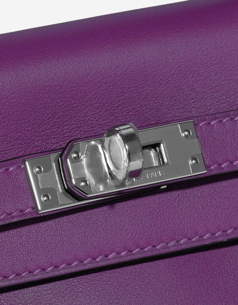 Pre-owned Hermès Tasche Kelly 25 Swift Anemone Violet Front | Verkaufen Sie Ihre Designer-Tasche auf Saclab.com