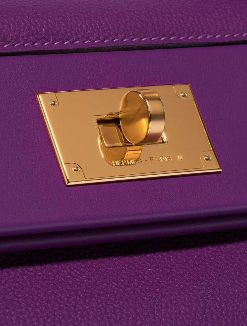 Pre-owned Hermès bag 24/24 29 Taurillon Maurice / Swift Anemone Violet Closing System | Sell your designer bag on Saclab.com