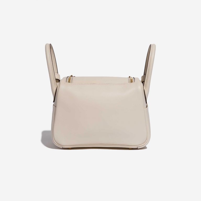 Pre-owned Hermès bag Lindy Mini Swift Nata Beige, White Back | Sell your designer bag on Saclab.com