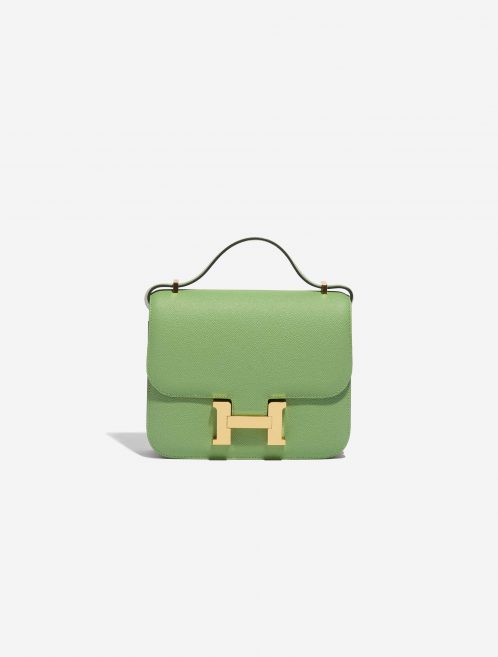 Pre-owned Hermès bag Constance 18 Epsom Vert Criquet Green Front | Sell your designer bag on Saclab.com