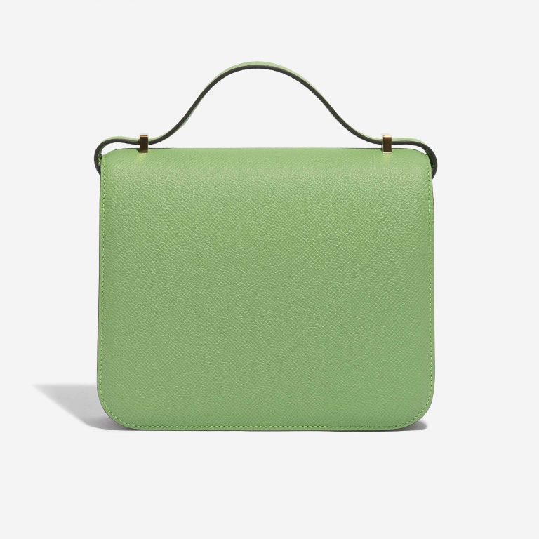 Pre-owned Hermès bag Constance 18 Epsom Vert Criquet Green Back | Sell your designer bag on Saclab.com