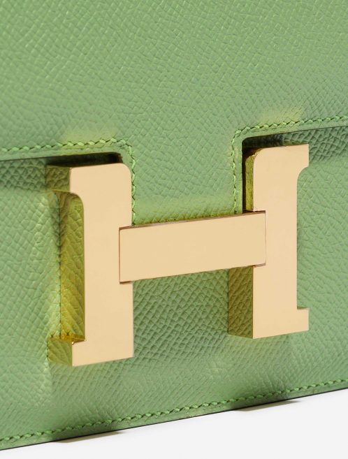 Pre-owned Hermès bag Constance 18 Epsom Vert Criquet Green Closing System | Sell your designer bag on Saclab.com
