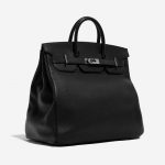Pre-owned Hermès bag Haut à Courroies 40 Togo Black Black Side Front | Sell your designer bag on Saclab.com