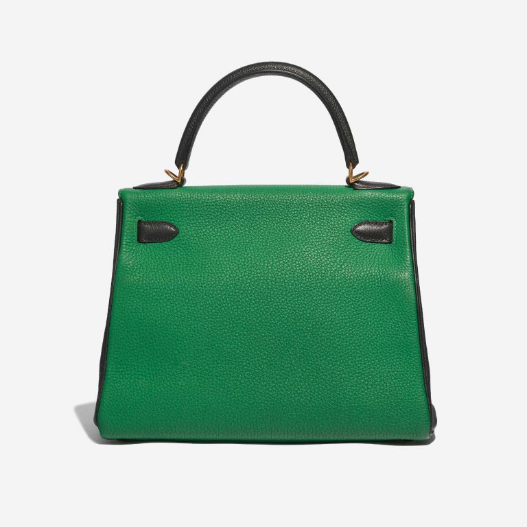 Pre-owned Hermès bag Kelly 28 HSS Togo Bamboo / Canopee Green Back | Sell your designer bag on Saclab.com