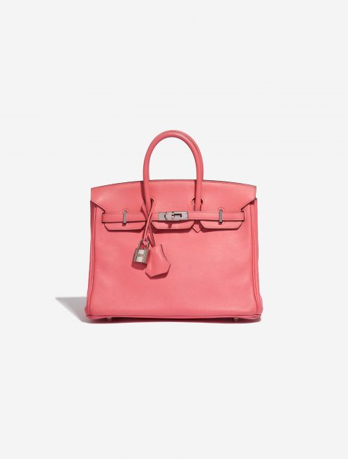 Sac Hermès d'occasion Birkin 25 Swift Rose Azalée Rose Front | Vendez votre sac de créateur sur Saclab.com