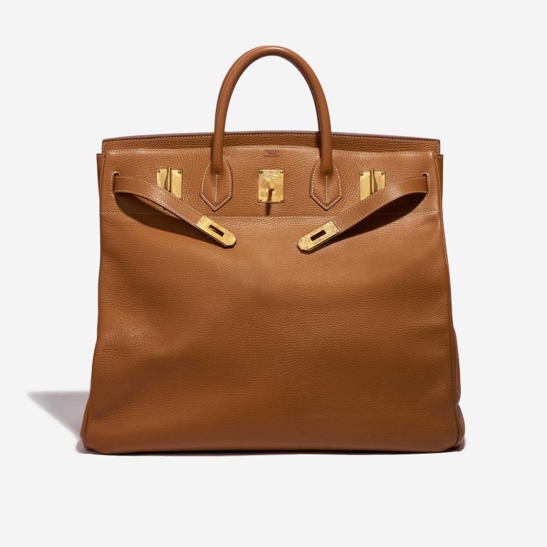 Sac Hermès d'occasion Haut à Courroies 45 Vache Ardennes Gold Brown Front Open | Vendez votre sac de créateur sur Saclab.com