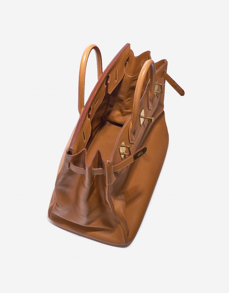 Sac Hermès d'occasion Haut à Courroies 45 Vache Ardennes Gold Brown Inside | Vendez votre sac de créateur sur Saclab.com