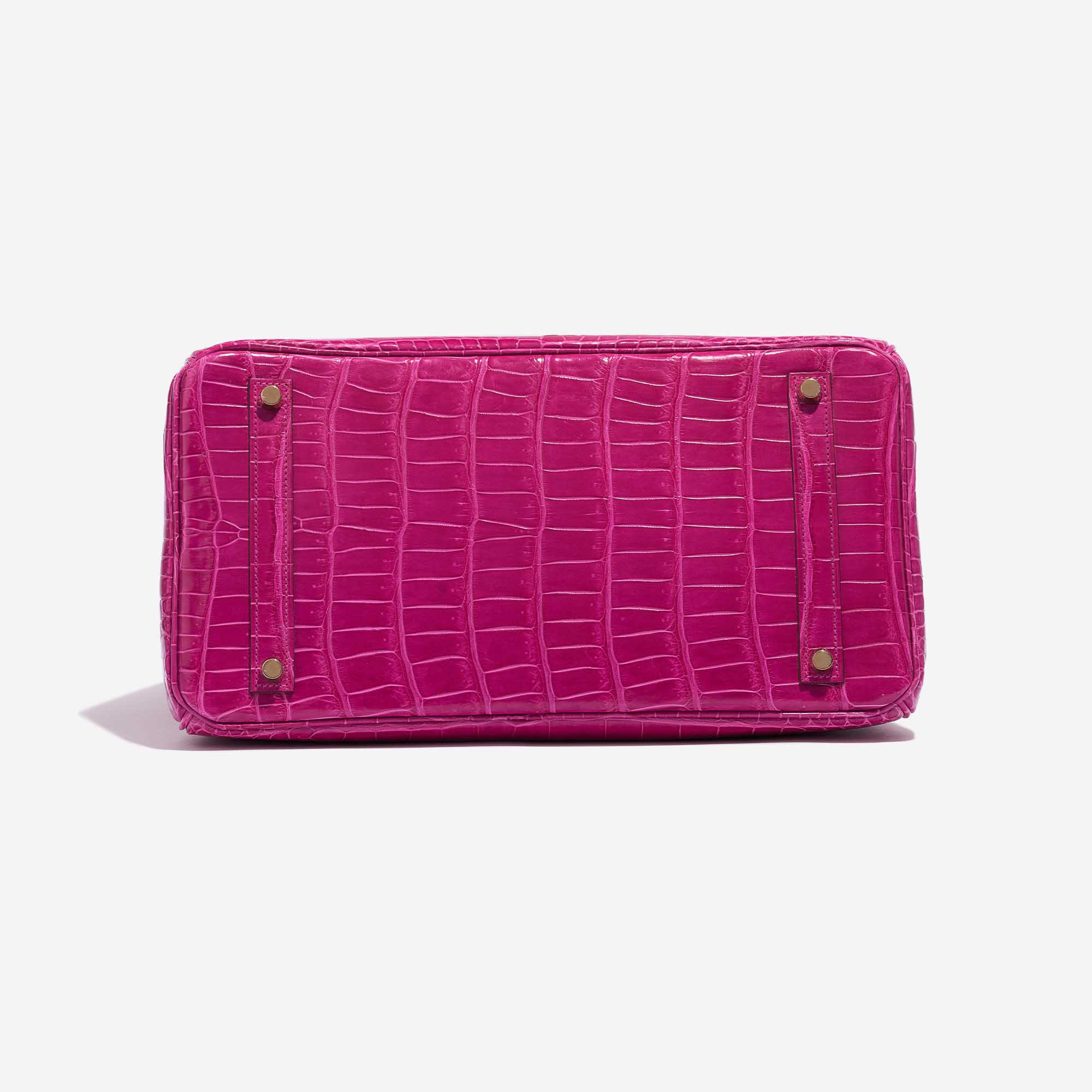 Pre-owned Hermès Tasche Birkin 35 Porosus Crocodile Rose Scheherazade Pink Bottom | Verkaufen Sie Ihre Designer-Tasche auf Saclab.com
