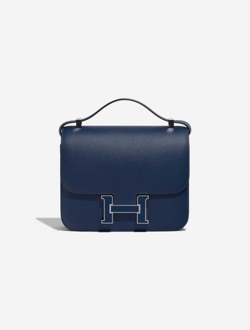 Pre-owned Hermès bag Constance 24 Epsom Deep Blue Blue, Dark blue | Sell your designer bag on Saclab.com