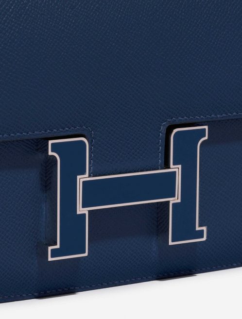 Pre-owned Hermès bag Constance 24 Epsom Deep Blue Blue Closing System | Sell your designer bag on Saclab.com