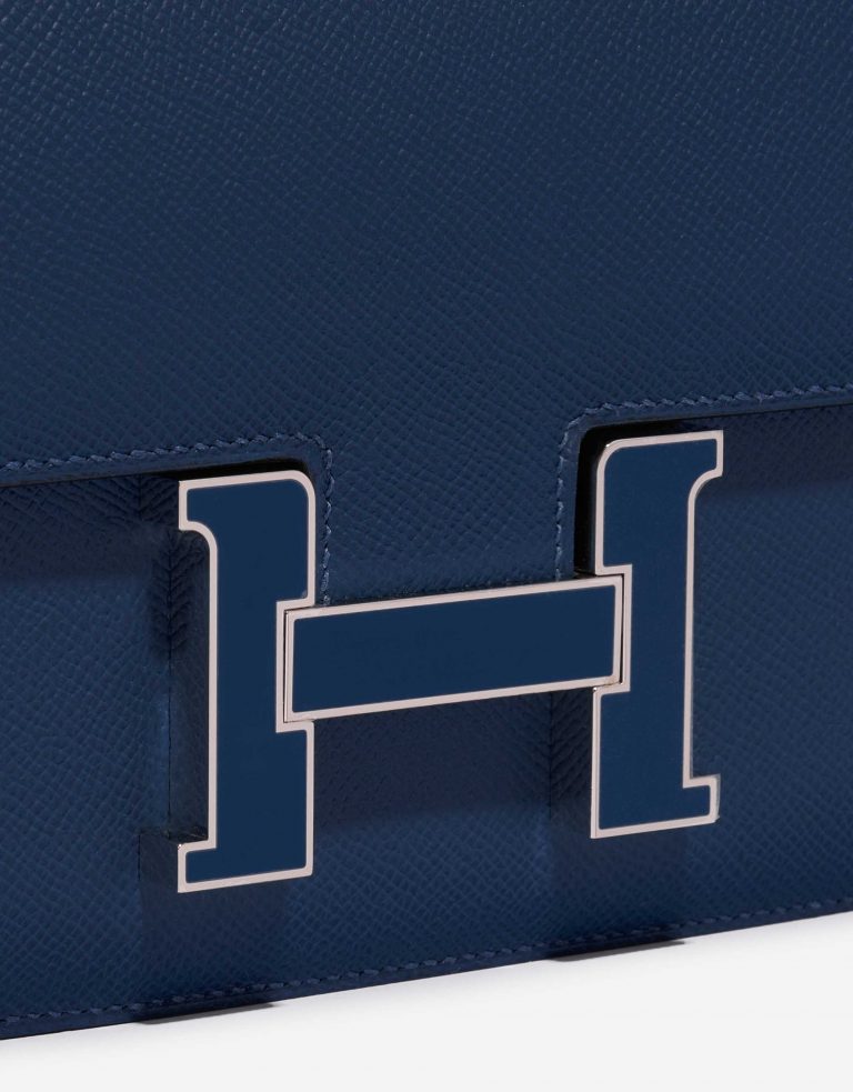 Pre-owned Hermès bag Constance 24 Epsom Deep Blue Blue Closing System | Sell your designer bag on Saclab.com