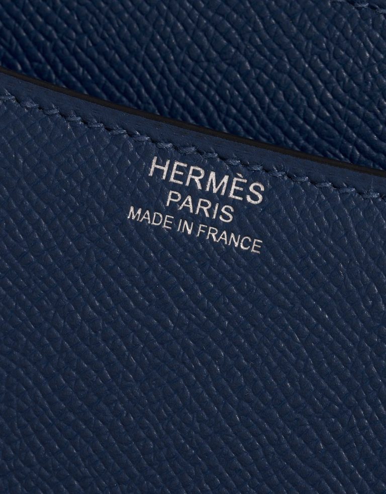 Pre-owned Hermès bag Constance 24 Epsom Deep Blue Blue Logo | Sell your designer bag on Saclab.com